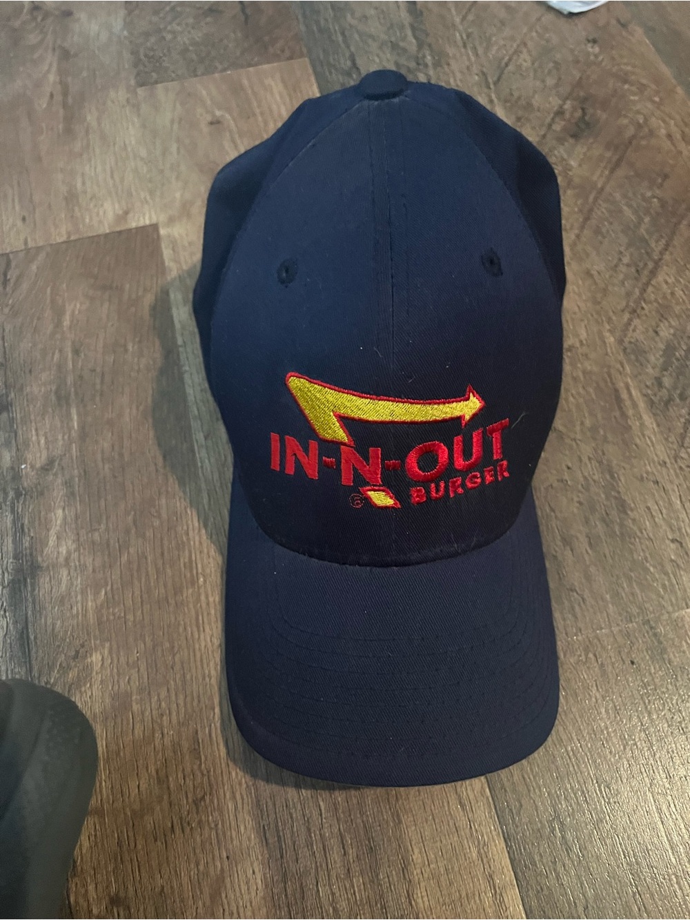 Flexfit In-N-Out Burger Navy Logo Baseball Cap size small-medium
